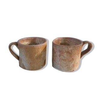 Set of 6 cups in gres