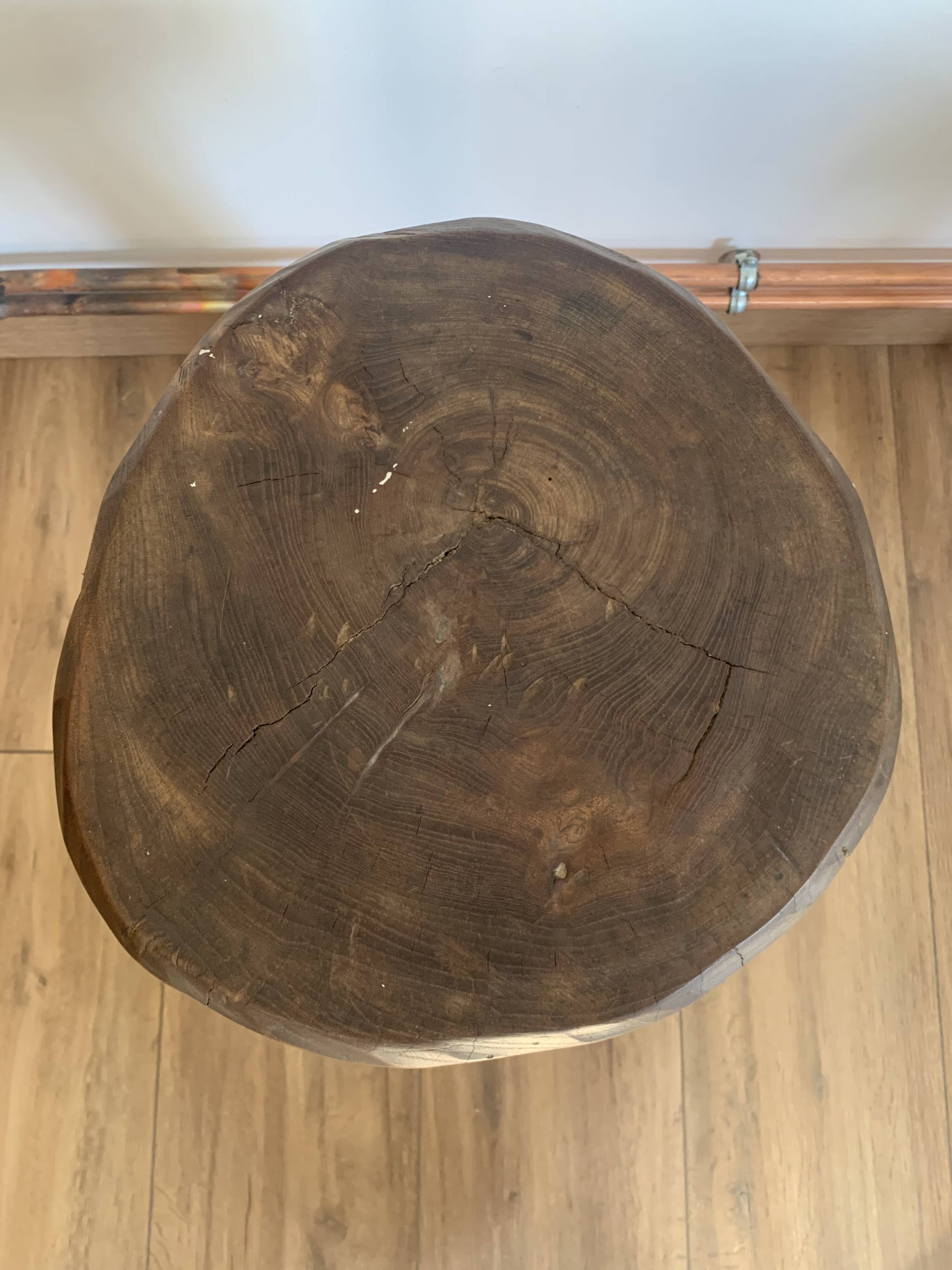 Pair of brutalist stools