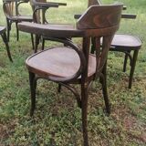 Set of 30 vintage bistro armchairs