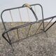 Steel and brass magazine rack