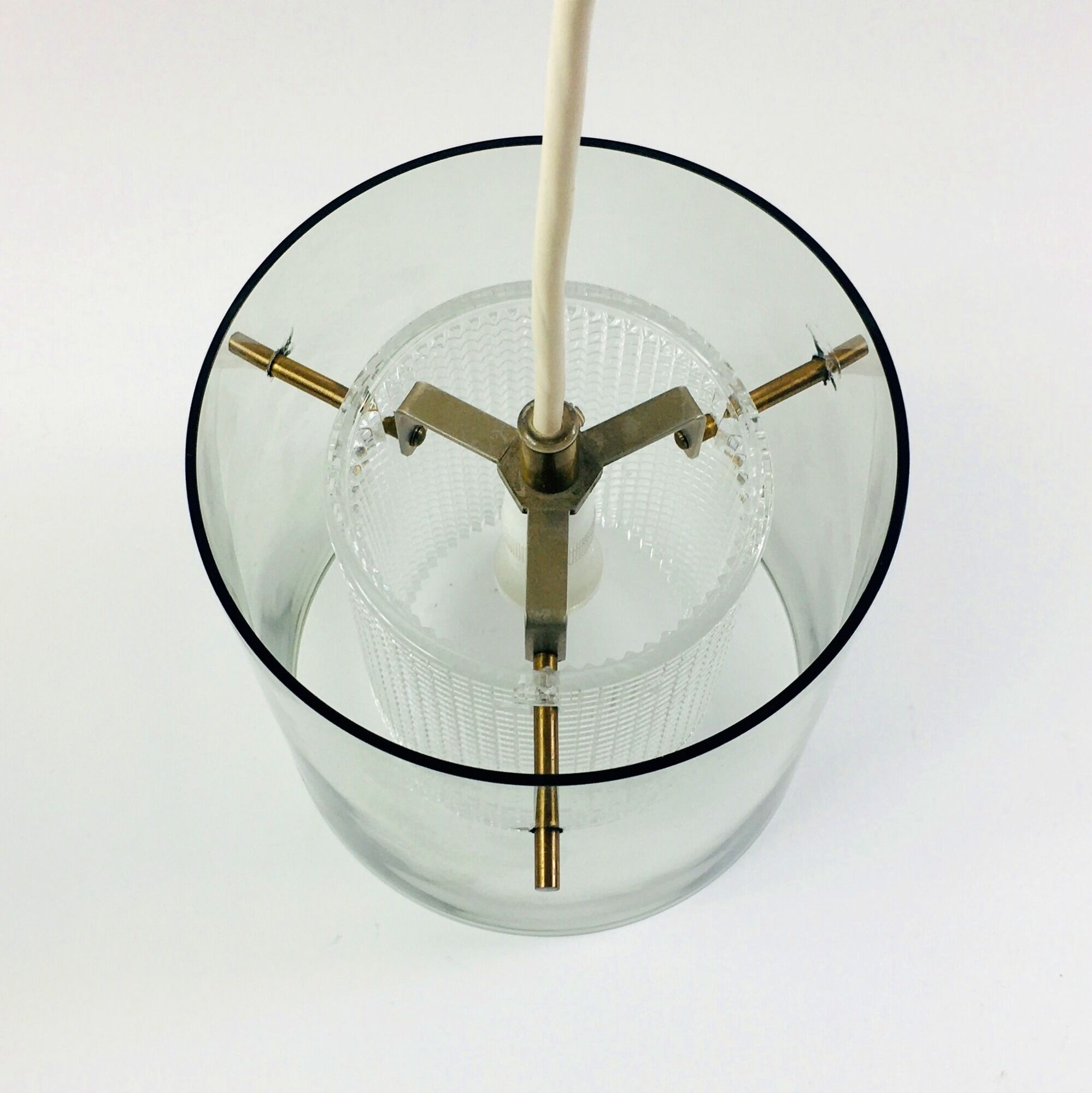 Mid-Century Scandinavian Glass Ceiling Light by Carl Fagerlund for Orrefors, 1960s