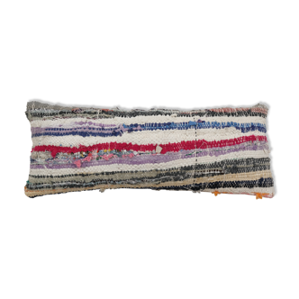 Oriental boho pillow kilim pillow cover chair pillow small oblong, striped colorful cotton turkish