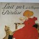 Advertising poster Pure Milk of Vingeanne sterilized Quillot brothers
