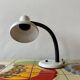 Vintage white and black metal desk lamp