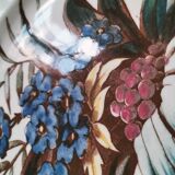 Sanejouand & Graves Clairefontaine plate, polychrome Tavia decoration