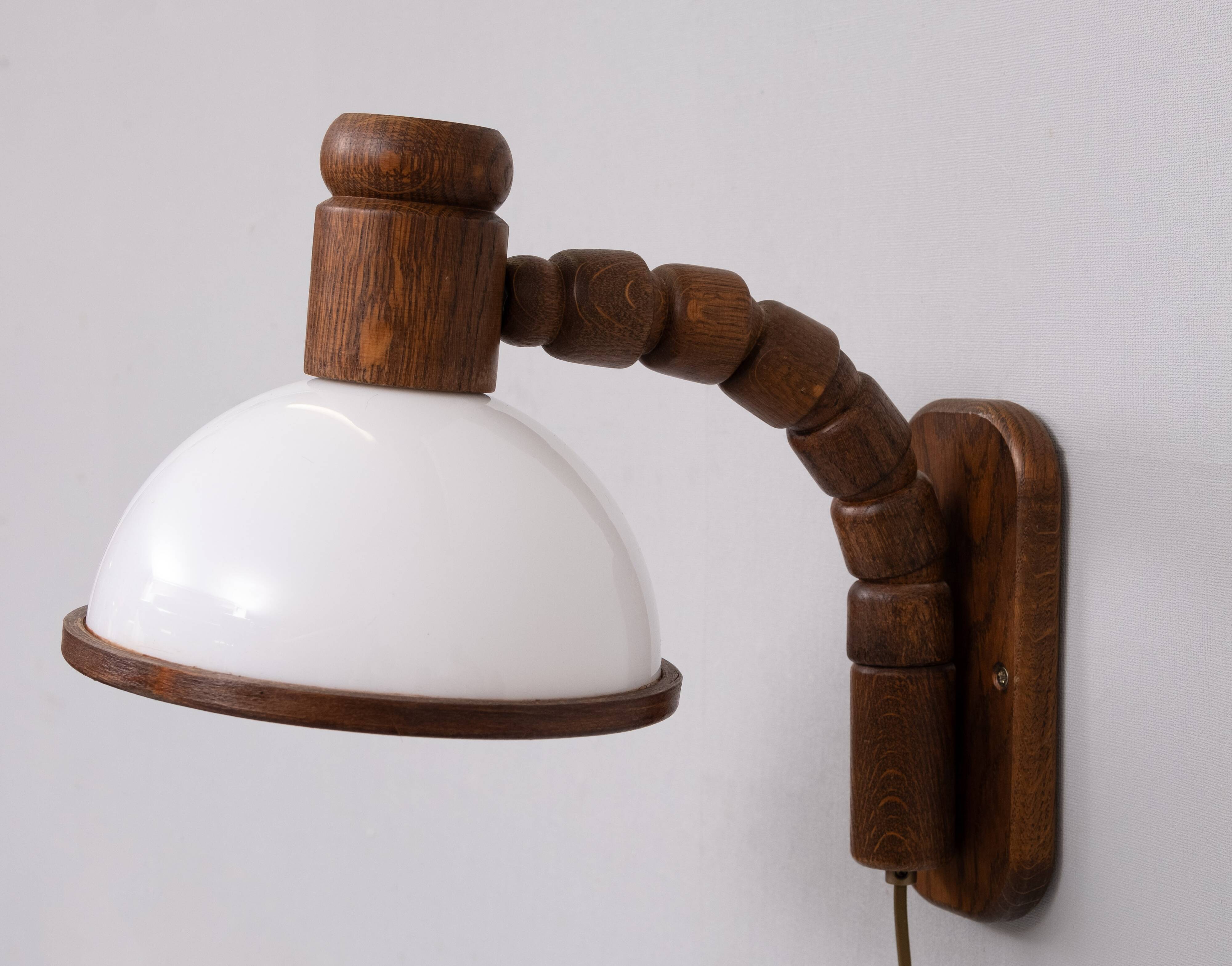Steinhauer set Oak wood Wall lamps 1970s
