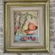 Oil Painting on Canvas Still Life with Fruits Signed Jorgji