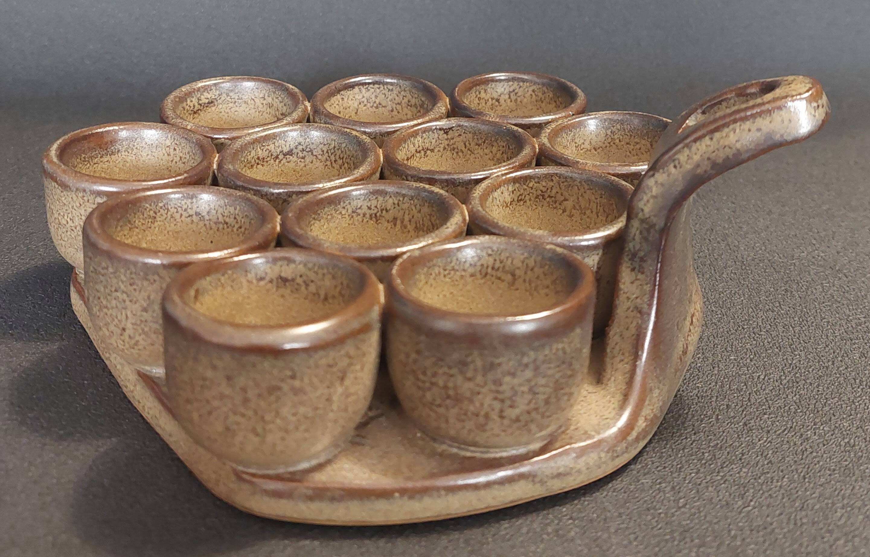 Snail dish Arts ceram grand feu Pointu Puisaye second half of the 20th century