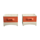 Pair of vintage pop bedside year 70