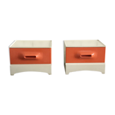 Pair of vintage pop bedside year 70