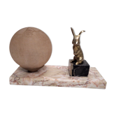 Art deco rabbit lamp