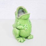 Vase "frog" in dabbling Sarreguemines