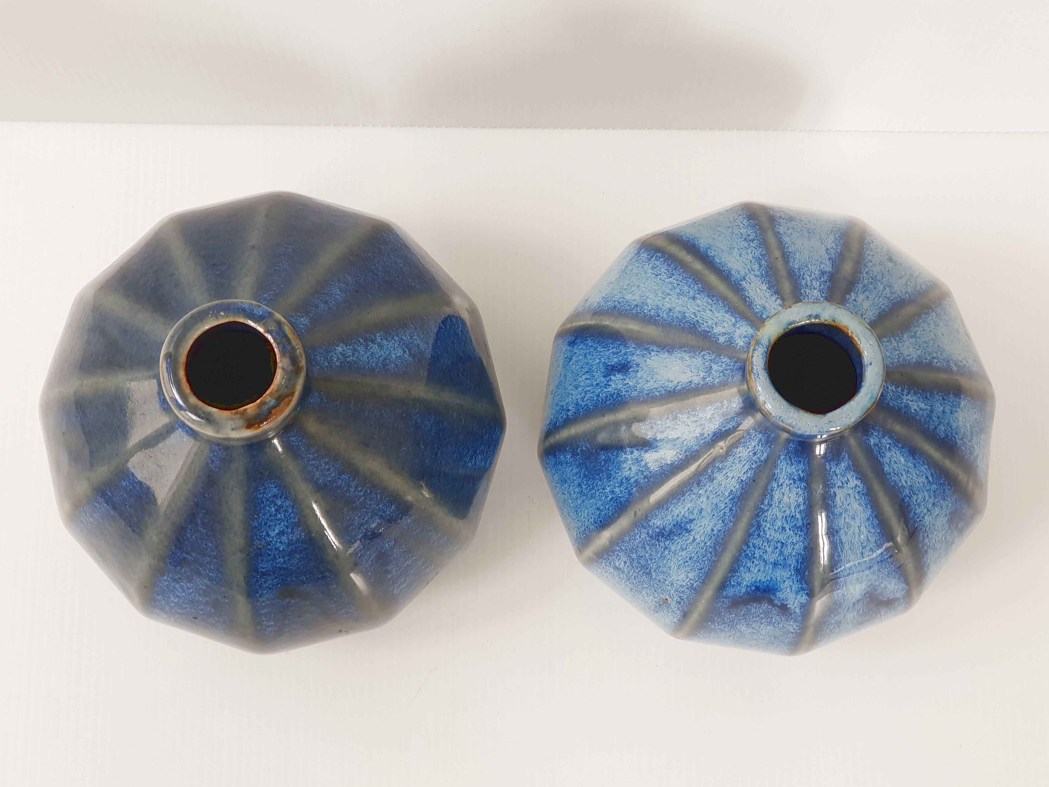 Pair of vintage sandstone vases