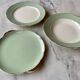 Trio de plats vert d'eau