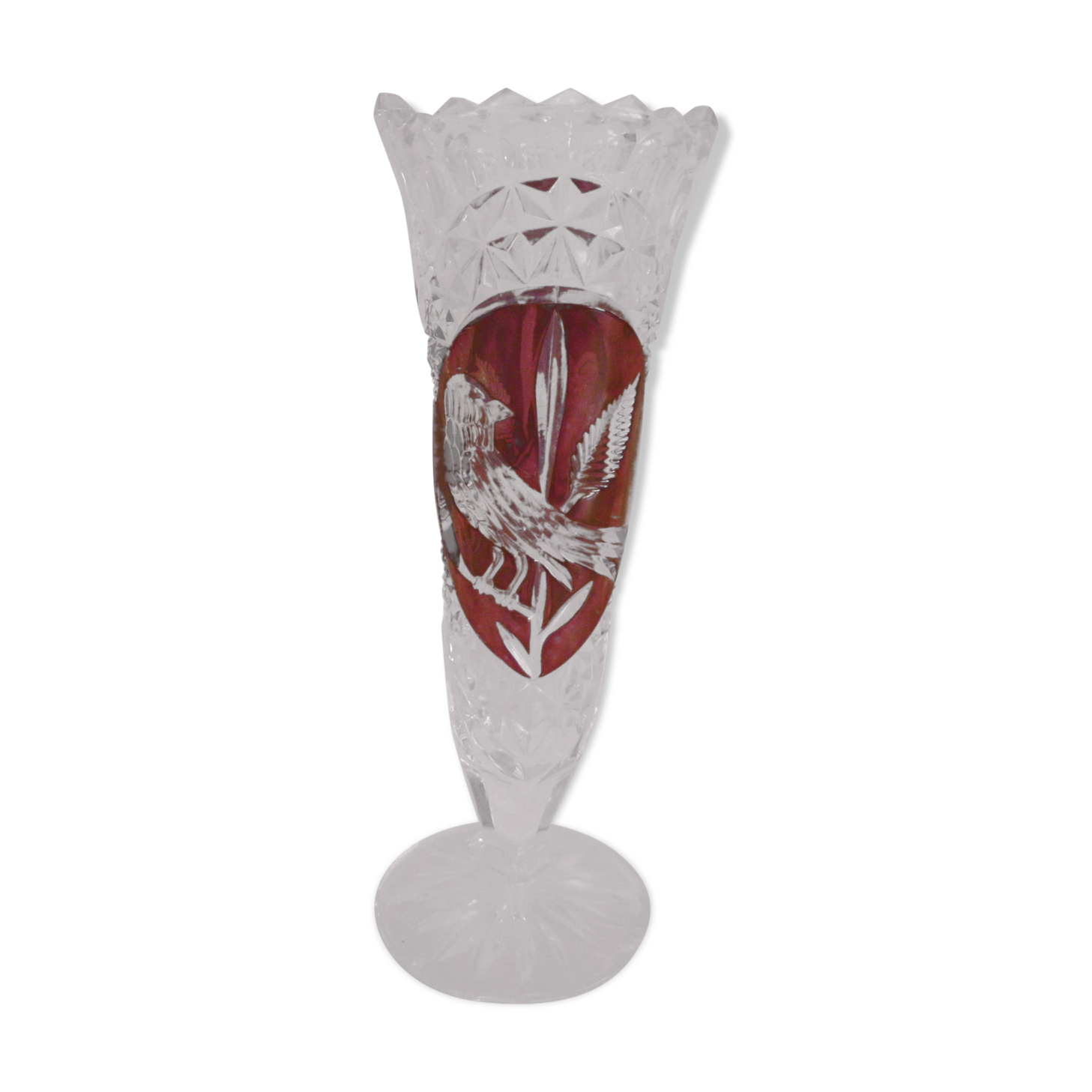 Cut crystal vase - 1960s