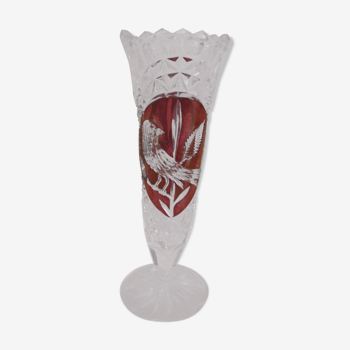 Cut crystal vase - 1960s