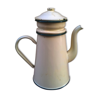 Cafetière émaillée vintage