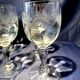 Set of 6 water glasses in engraved glass vierzon emma model