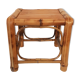 Low rattan stool