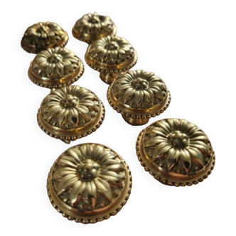 8 boutons de meuble Louis XVI