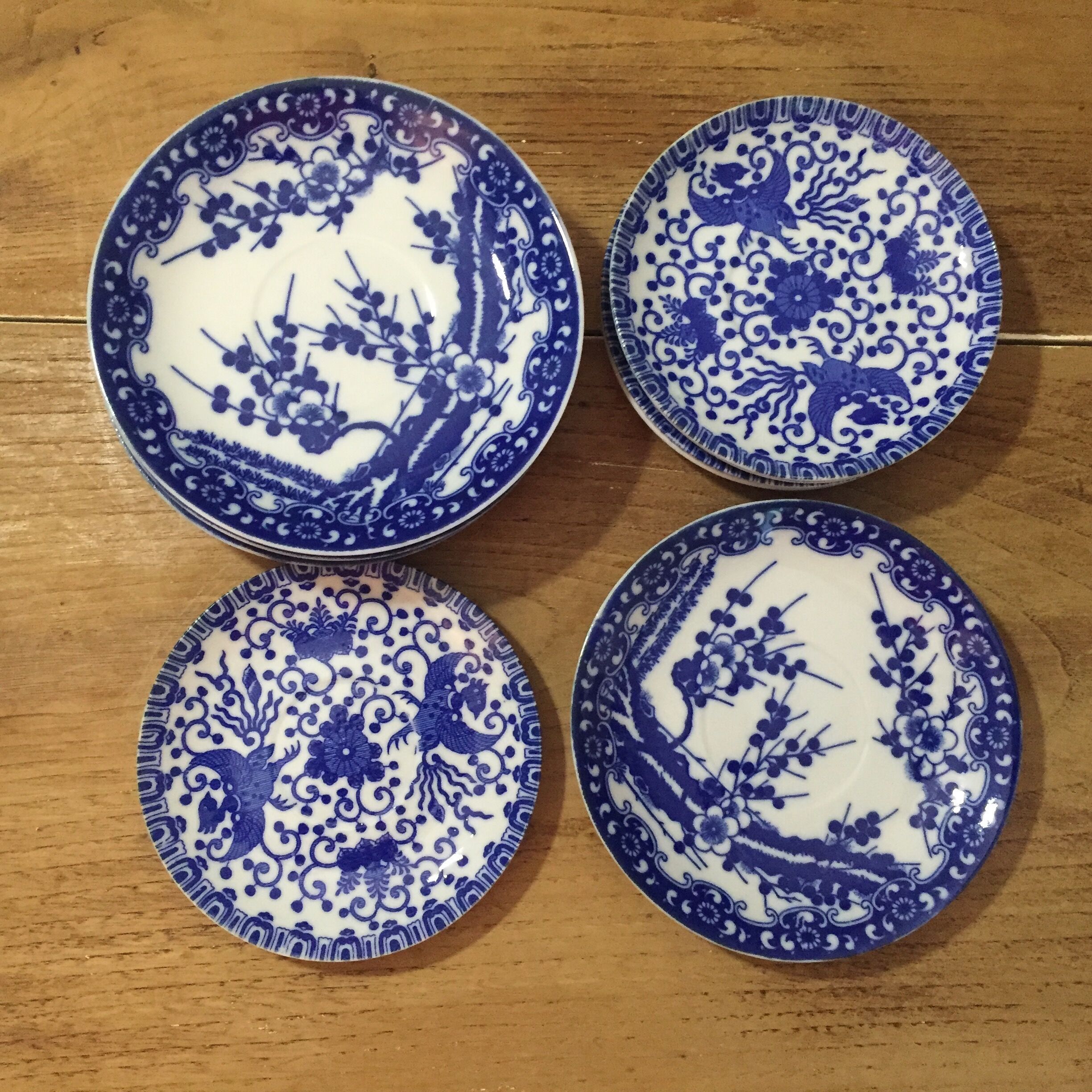 11 Cobalt blue bread plates