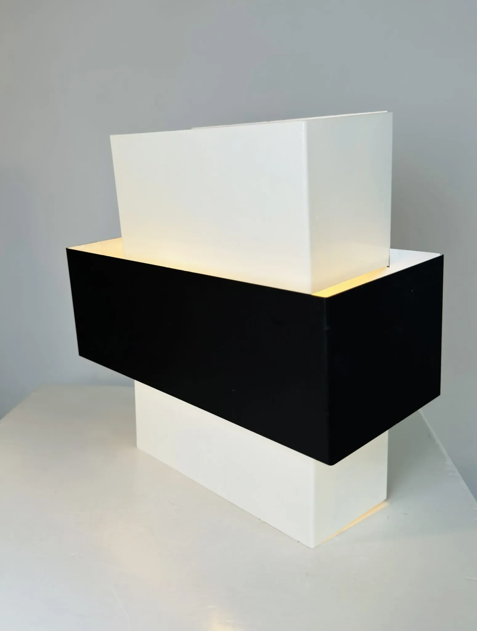 Geometric Wall Lamp By J.J.M. Hoogervorst For Anvia Nederland, The Netherlands, 1960S