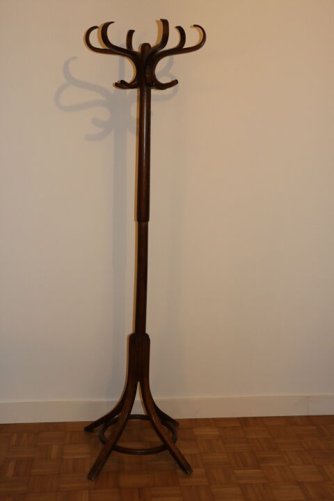 Coat rack parrot Baumann single dark beech b