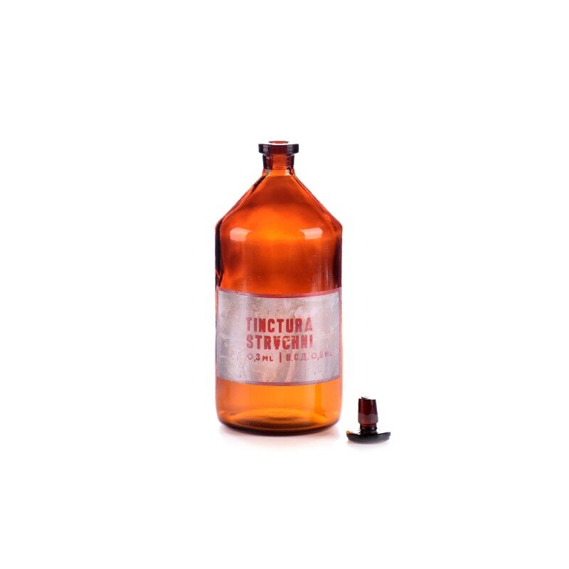 Brocante apothecary bottle 1 ltr with various prints