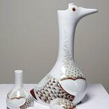 Vintage 80s Haviland Castel decanter & miniature duo from Sandoz for Chabot