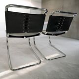 Set of 4 1970s Cantilever Chairs – in the style of Mies van der Rohe (MR10)