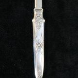 Old necessary to write 1900 in silver metal in box