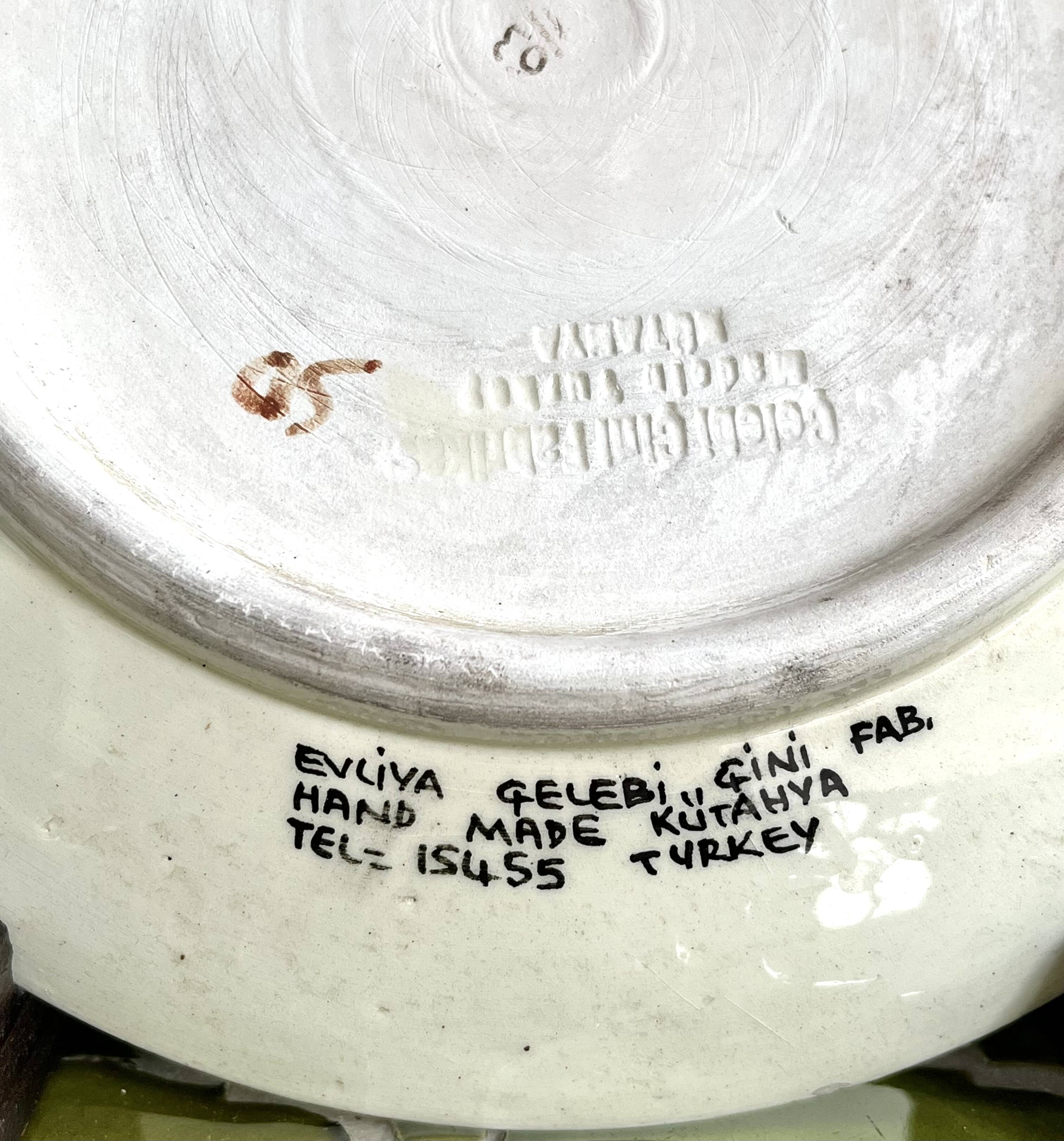 Antique ceramic plate from Türkiye