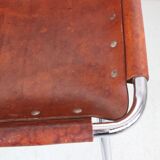 Tabouret de bar en cuir pour "Les Arc", 1960