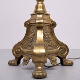 Grands chandeliers d'autel en laiton hollandais du XVIIIe siècle. Lampadaires.