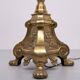 Large 18th century Dutch Brass altar candlesticks Floor lamps .