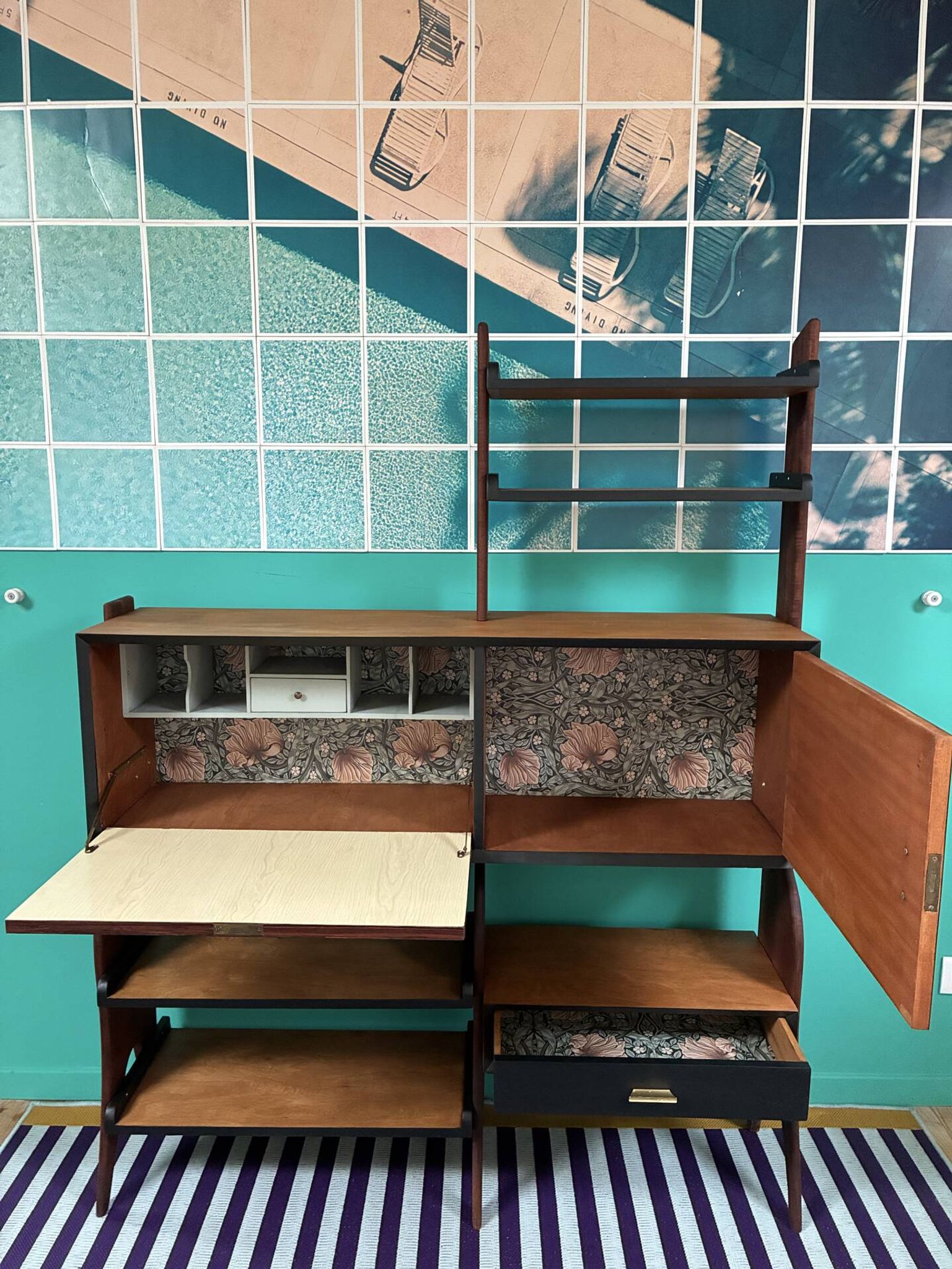 Bibliothèque Vintage Scandinave