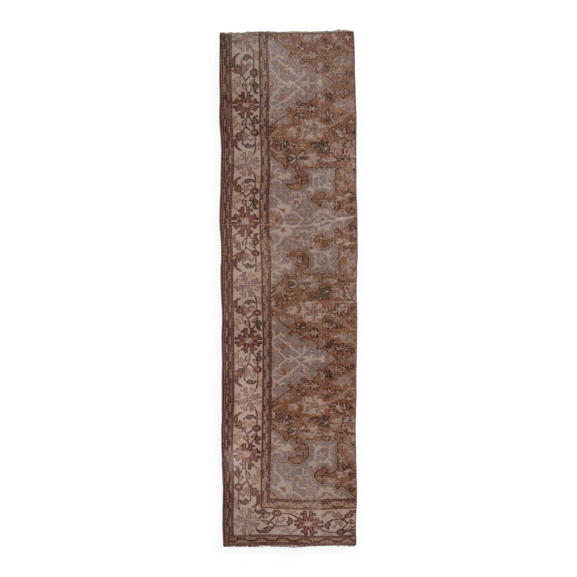 Vintage Turkish hallway rug 62x238 cm