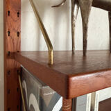 Vintage Scandinavian wall library in teak by Sven Ellekaer