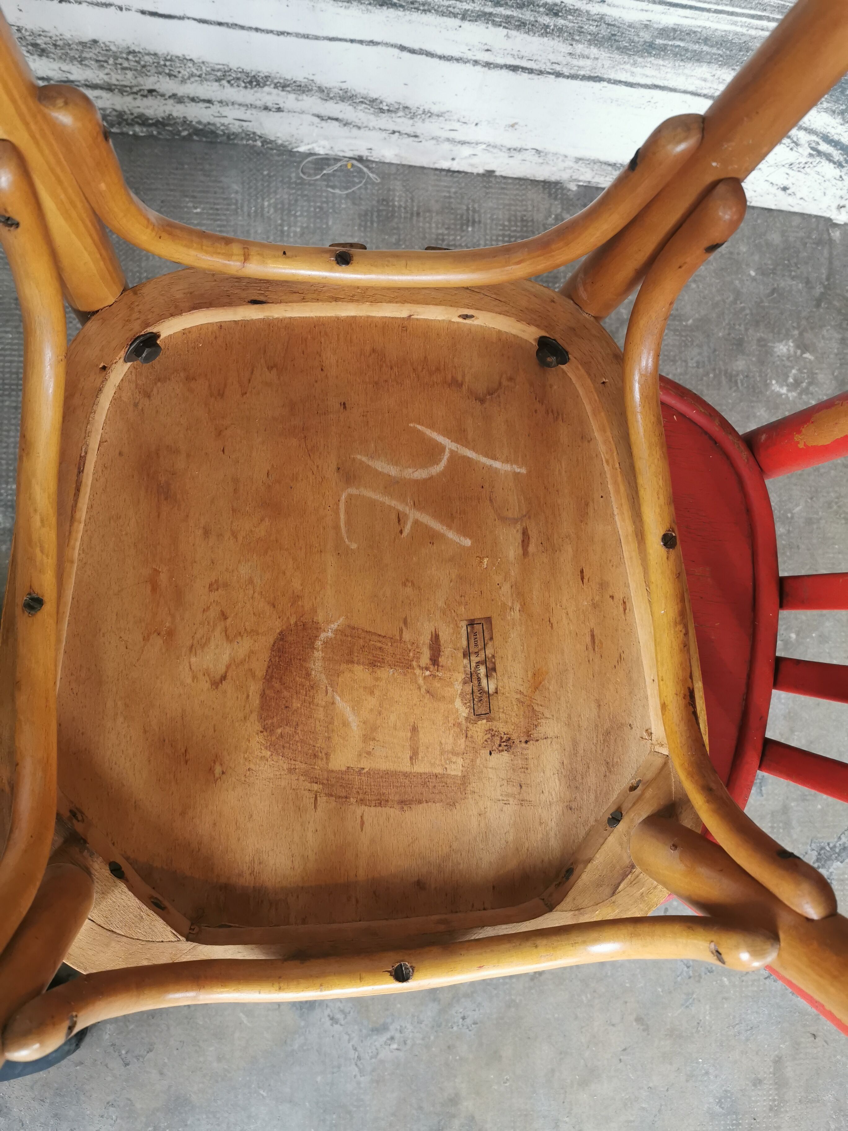 Set of 6 vintage bistro chairs