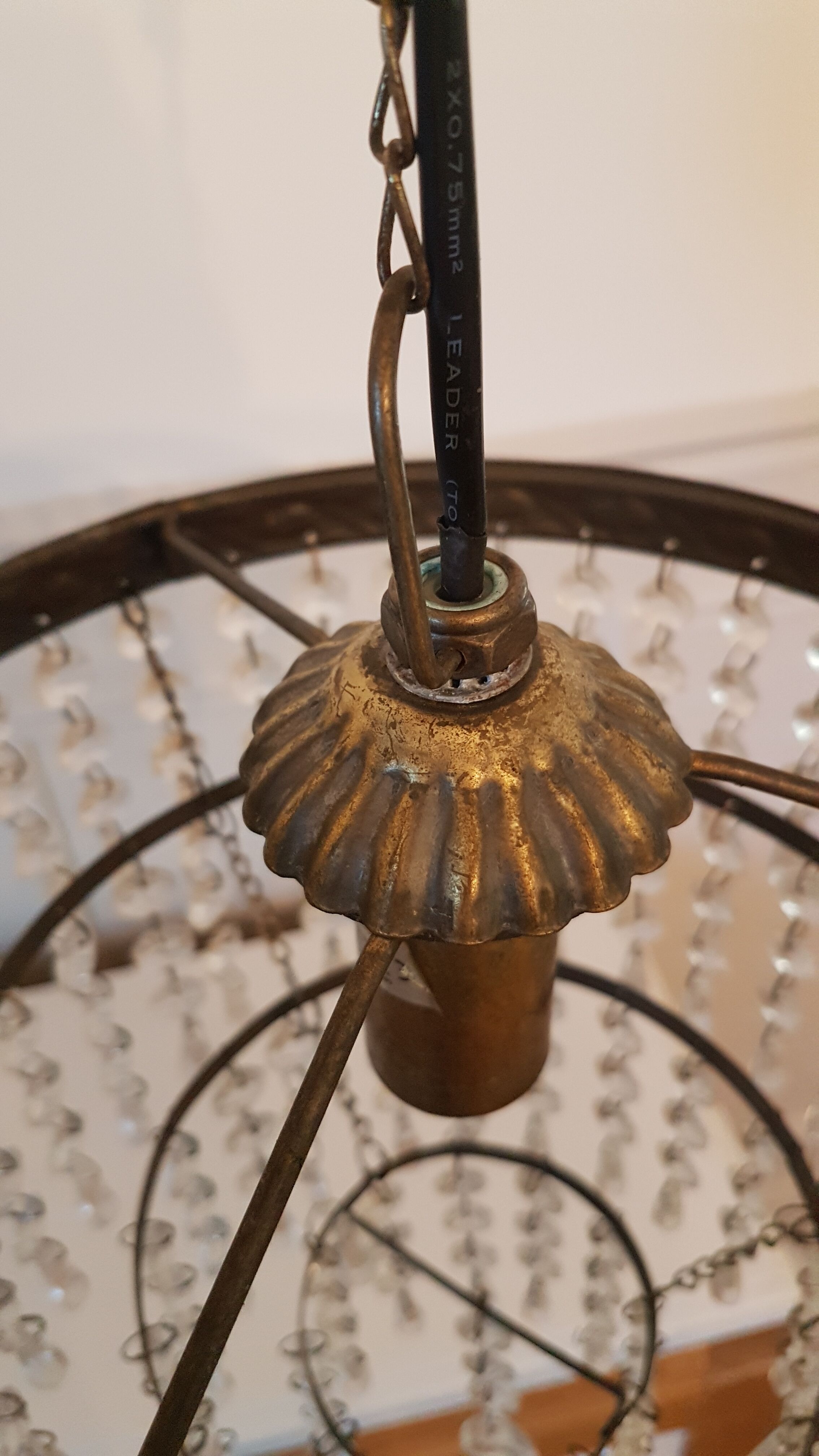 Chandelier with tassels