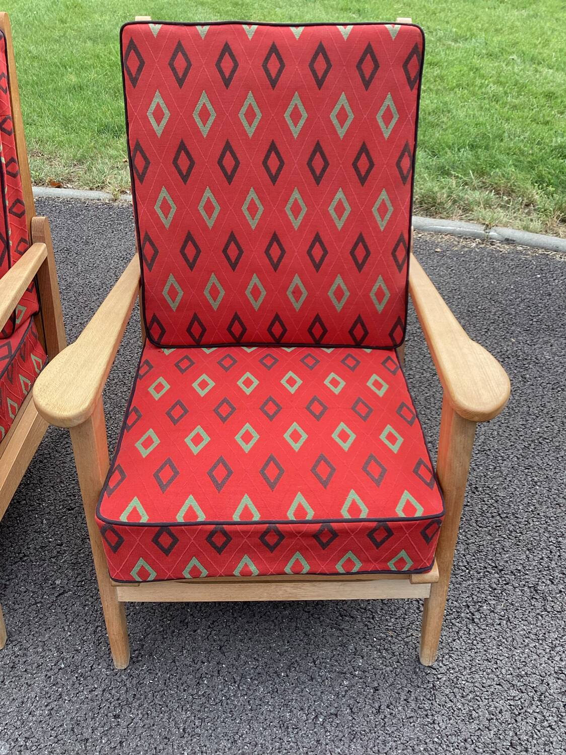 Vintage 70s Rosello deckchair
