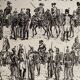 Lithograph on the gendarmerie of 1922