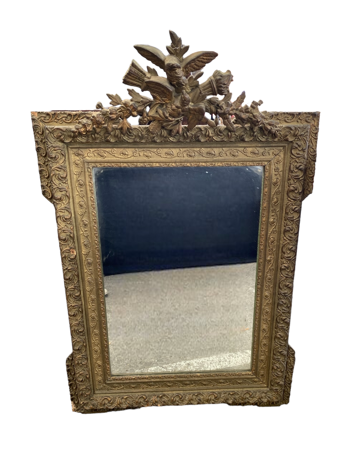 Old gilded mirror