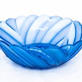 Saladier en verre bleu