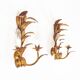 Pair of large vintage gilt sheaf scones by hans kögl