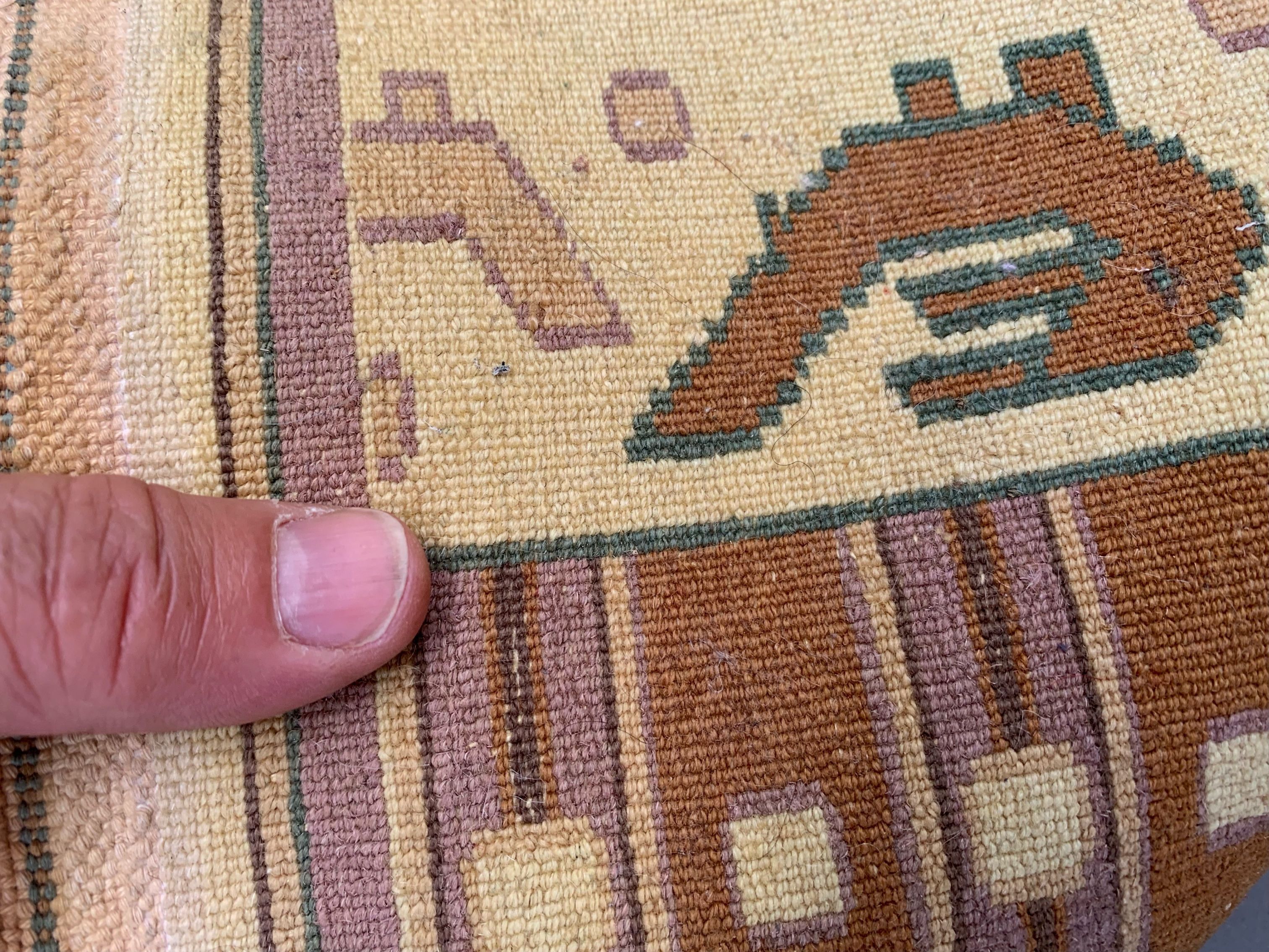 Fine Vintage Pakistani Rug, 200x125 cm Turkoman Bokhara Beige Medium