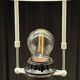 Scandinavian teak and brass floor lamp