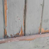 Pair of large wooden iron hanging shutters