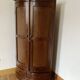 Curved wooden corner unit