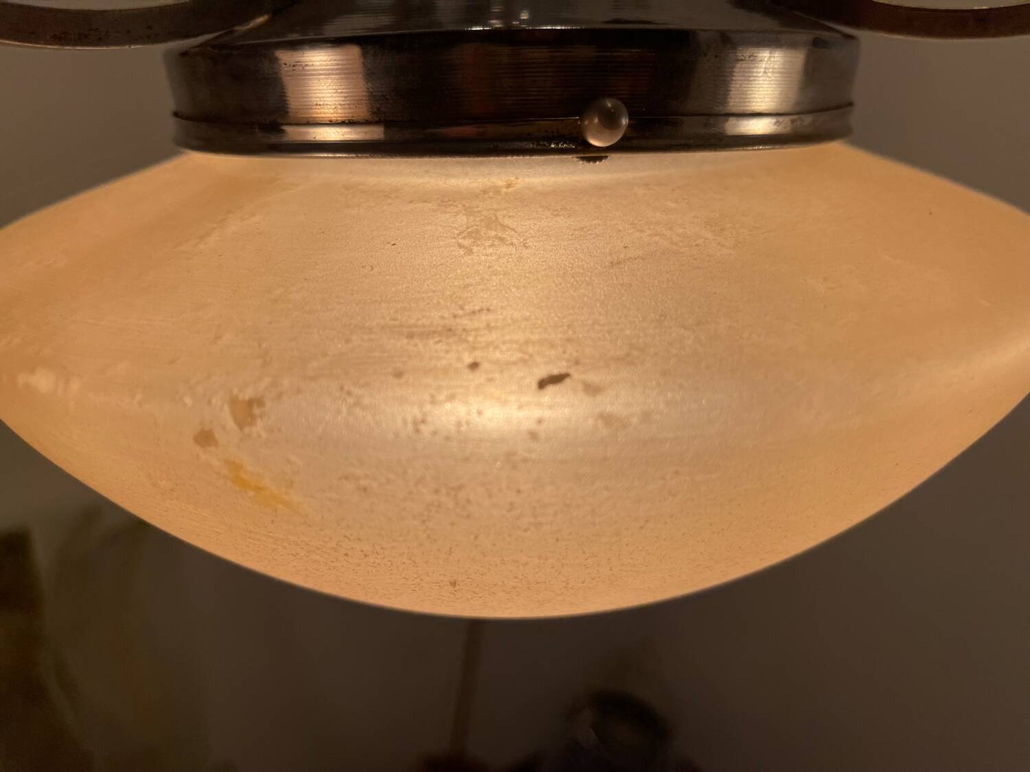 Pink Glass Art Deco Chandelier 1950’s